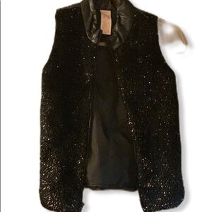 Faded glory kids black short sleeve vests M